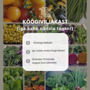 Köögiviljakast (iga nädal/ettemaks)